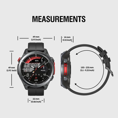 Zeblaze Stratos 4 Rugged Outdoor GPS Smart Watch 1.43 inch Screen 5 ATM & IP69K(Orange) - Smart Watches by Zeblaze | Online Shopping UK | buy2fix