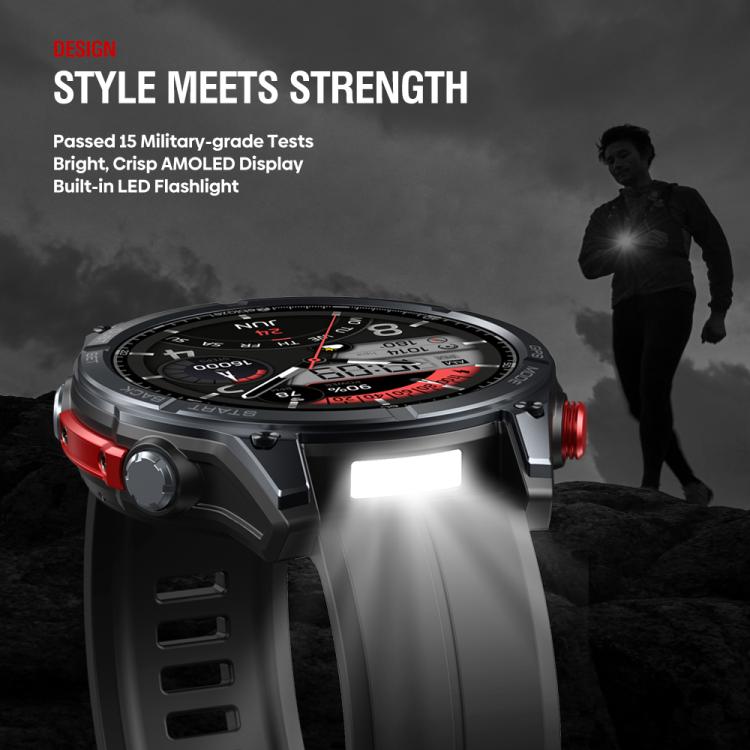 Zeblaze Stratos 4 Rugged Outdoor GPS Smart Watch 1.43 inch Screen 5 ATM & IP69K(Orange) - Smart Watches by Zeblaze | Online Shopping UK | buy2fix