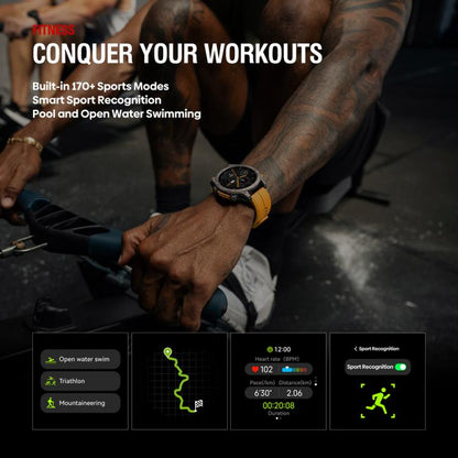 Zeblaze Stratos 4 Rugged Outdoor GPS Smart Watch 1.43 inch Screen 5 ATM & IP69K(Orange) - Smart Watches by Zeblaze | Online Shopping UK | buy2fix