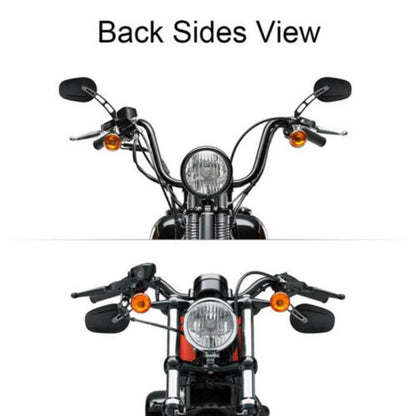 For Harley Davidson 2pcs/Set Motorcycle Modified Classic Retro Rearview Mirror Reversing Mirror(Silver Plating) - Side Mirrors by buy2fix | Online Shopping UK | buy2fix