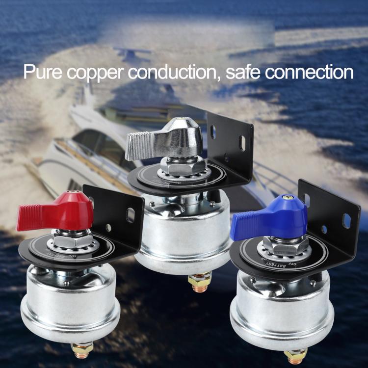 12-24V 200A High Current Battery Disconnect Switch with Bracket(Blue Handle) - Car Switches by buy2fix | Online Shopping UK | buy2fix