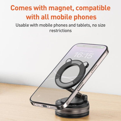 J33 Vacuum Adsorption Magnetic Car Phone Holder(White) - Universal Car Holders by buy2fix | Online Shopping UK | buy2fix