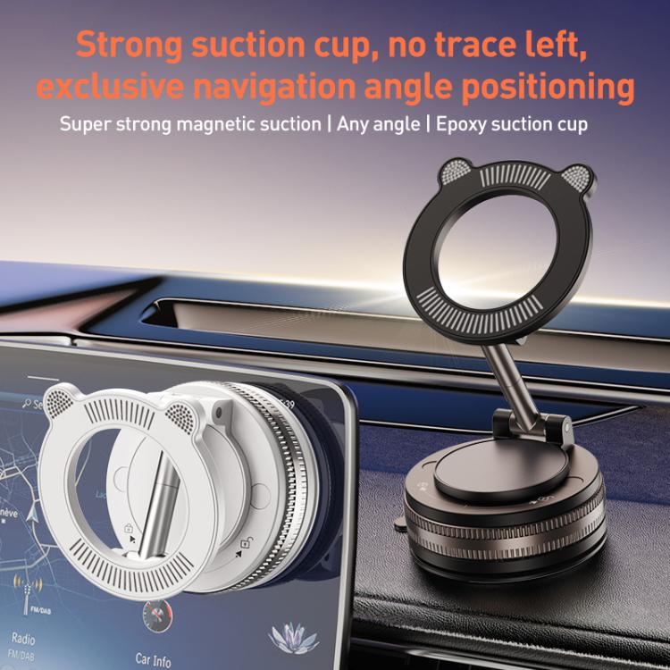 J33 Vacuum Adsorption Magnetic Car Phone Holder(White) - Universal Car Holders by buy2fix | Online Shopping UK | buy2fix