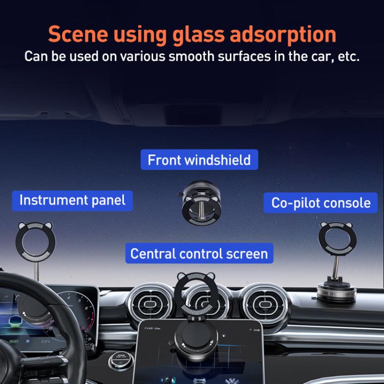 J33 Vacuum Adsorption Magnetic Car Phone Holder(White) - Universal Car Holders by buy2fix | Online Shopping UK | buy2fix