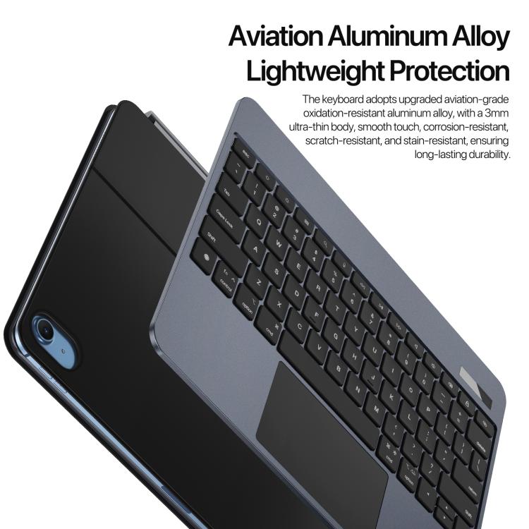 For iPad 2025 / 2022 DUX DUCIS MK Pro Series Floating Magnetic Keyboard Tablet Leather Case(Black) - Universal by DUX DUCIS | Online Shopping UK | buy2fix