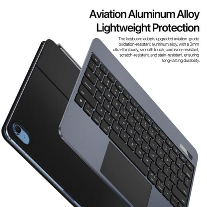 For iPad 2025 / 2022 DUX DUCIS MK Pro Series Floating Magnetic Keyboard Tablet Leather Case(Black) - Universal by DUX DUCIS | Online Shopping UK | buy2fix