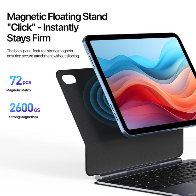 For iPad 2025 / 2022 DUX DUCIS MK Pro Series Floating Magnetic Keyboard Tablet Leather Case(Black) - Universal by DUX DUCIS | Online Shopping UK | buy2fix