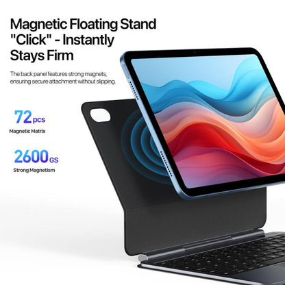 For iPad 2025 / 2022 DUX DUCIS MK Pro Series Floating Magnetic Keyboard Tablet Leather Case(Black) - Universal by DUX DUCIS | Online Shopping UK | buy2fix