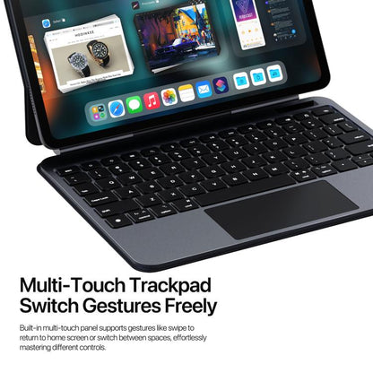 For iPad Air 11 2025 / iPad Pro 11 2022 DUX DUCIS MK Pro Series Floating Magnetic Keyboard Tablet Leather Case(Black) - For iPad Air by DUX DUCIS | Online Shopping UK | buy2fix