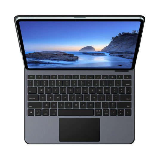 For iPad Air 13 2025 / iPad Pro 12.9 2022 DUX DUCIS MK Pro Series Floating Magnetic Keyboard Tablet Leather Case(Black) - For iPad Pro by DUX DUCIS | Online Shopping UK | buy2fix