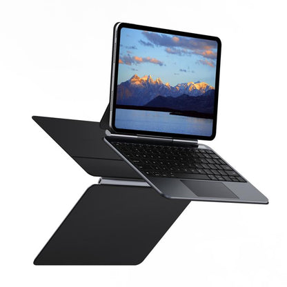 For iPad Pro 11 2024 DUX DUCIS MK Pro Series Floating Magnetic Keyboard Tablet Leather Case(Black) - For iPad Pro by DUX DUCIS | Online Shopping UK | buy2fix