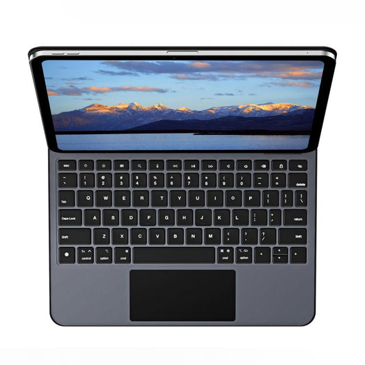 For iPad Pro 11 2024 DUX DUCIS MK Pro Series Floating Magnetic Keyboard Tablet Leather Case(Black) - For iPad Pro by DUX DUCIS | Online Shopping UK | buy2fix