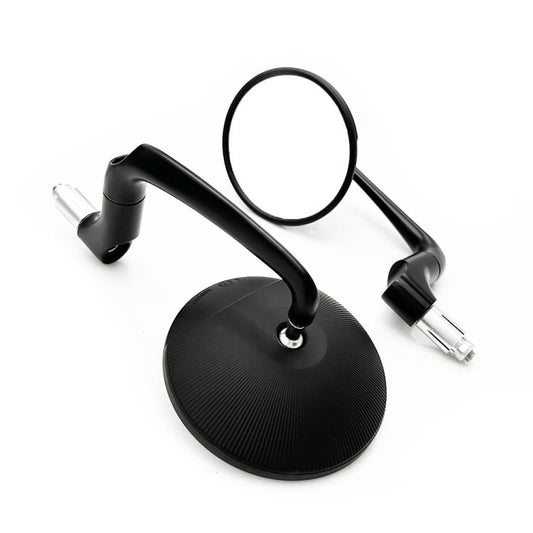 2pcs/Set Universal Motorcycle Electric Vehicle Handlebar Rearview Mirror(Silver) - Side Mirrors by buy2fix | Online Shopping UK | buy2fix