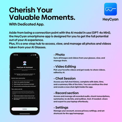 Zeblaze Eyewear AI Shooting Glasses Open-ear Audio AI Assistance(Transparent Lenses) - Smart Glasses by Zeblaze | Online Shopping UK | buy2fix