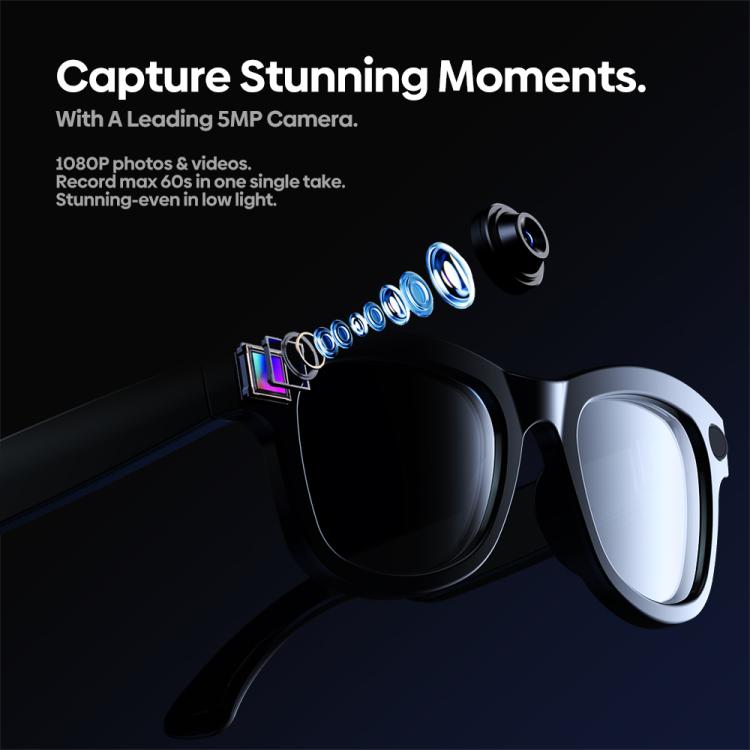 Zeblaze Eyewear AI Shooting Glasses Open-ear Audio AI Assistance(Sunglasses Lenses) - Smart Glasses by Zeblaze | Online Shopping UK | buy2fix
