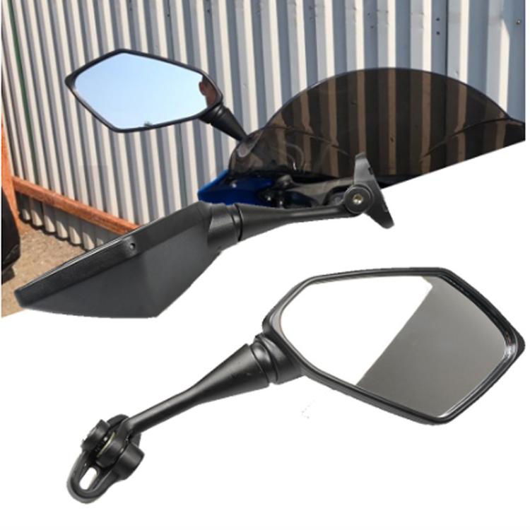 For Yamaha YZF 600 / YZF R6 2pcs/Set Motorcycle Modified Rearview Mirror Reflective Mirror(Black) - Side Mirrors by buy2fix | Online Shopping UK | buy2fix