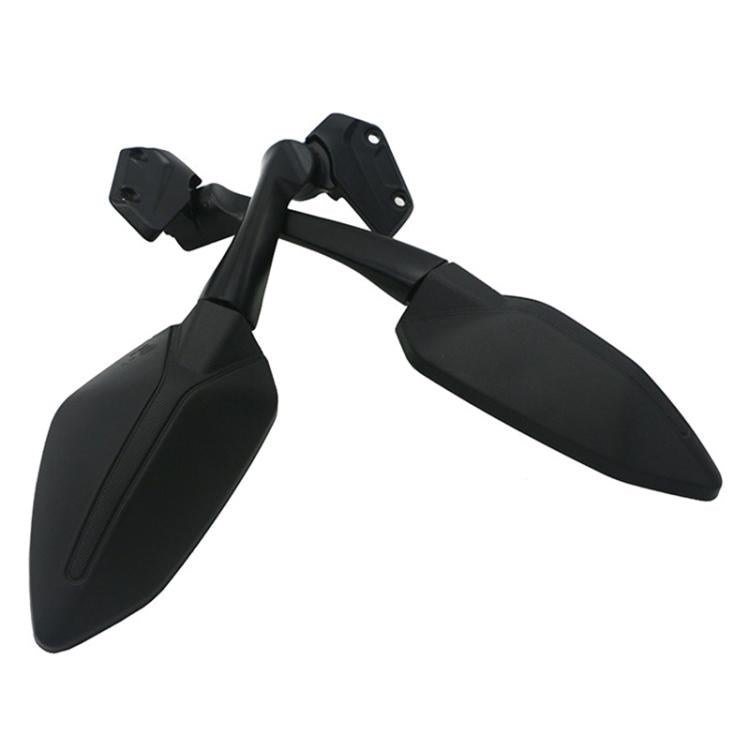 For CFMOTO 250SR CF250-6 / CF250-6A 2pcs/Set Motorcycle Racing Rearview Mirror Reflective Mirror(Black) - Side Mirrors by buy2fix | Online Shopping UK | buy2fix