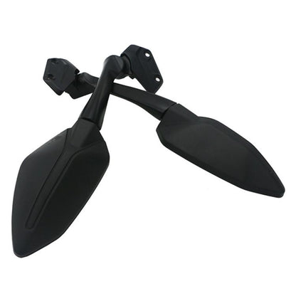 For CFMOTO 250SR CF250-6 / CF250-6A 2pcs/Set Motorcycle Racing Rearview Mirror Reflective Mirror(Black) - Side Mirrors by buy2fix | Online Shopping UK | buy2fix