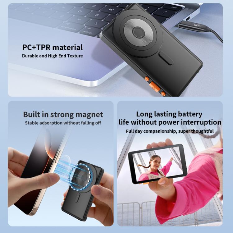 RK-X40E MagSafe Magnetic Rear Selfie Screen Bluetooth Camera Version(Black) - Others Accessories by buy2fix | Online Shopping UK | buy2fix