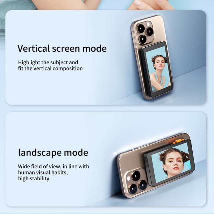 RK-X40E MagSafe Magnetic Rear Selfie Screen Bluetooth Camera Version(White) - Others Accessories by buy2fix | Online Shopping UK | buy2fix