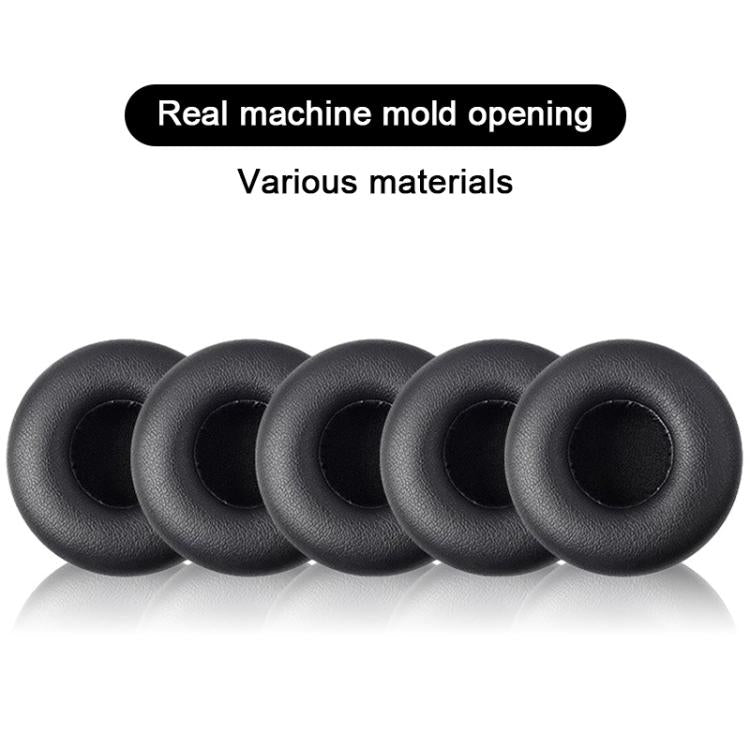 2pcs Protein Leather Replacement Earpads For AKG K402 / K414P / K416P(Black) - Earmuff & Pad by buy2fix | Online Shopping UK | buy2fix