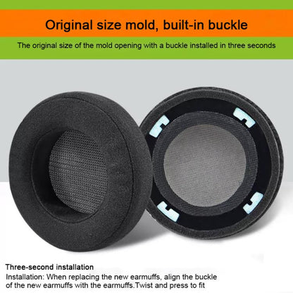 2pcs Mesh Splicing Replacement Earpads For AKG K612 / K712(Grey) - Earmuff & Pad by buy2fix | Online Shopping UK | buy2fix