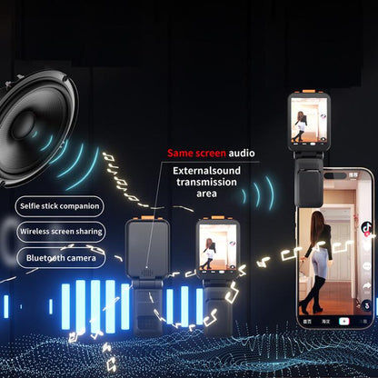 RK-X40G Mini Rear Selfie Screen Sound Version with Clip(Black) - Others Accessories by buy2fix | Online Shopping UK | buy2fix