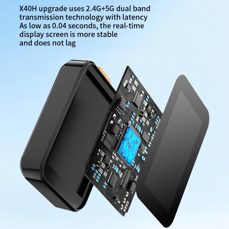 RK-X40H Mini Rear Selfie Screen Sync Sound Version(Black) - Others Accessories by buy2fix | Online Shopping UK | buy2fix