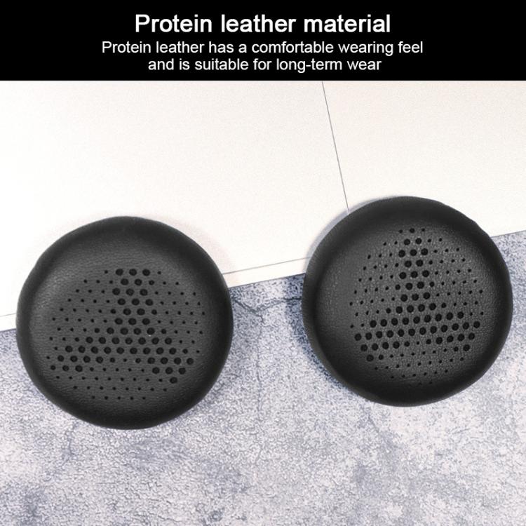 2pcs Protein Leather Replacement Earpads For AKG Y500(Black + Grey Mesh) - Earmuff & Pad by buy2fix | Online Shopping UK | buy2fix