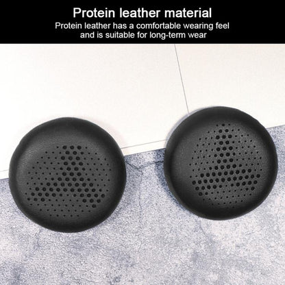 2pcs Protein Leather Replacement Earpads For AKG Y500(Black + Orange Mesh) - Earmuff & Pad by buy2fix | Online Shopping UK | buy2fix