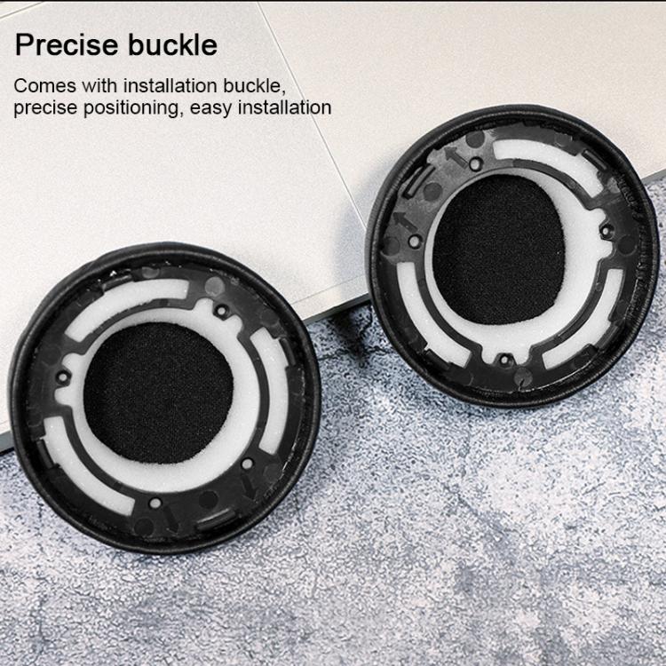 2pcs Protein Leather Replacement Earpads For AKG Y500(Black + Black Mesh) - Earmuff & Pad by buy2fix | Online Shopping UK | buy2fix