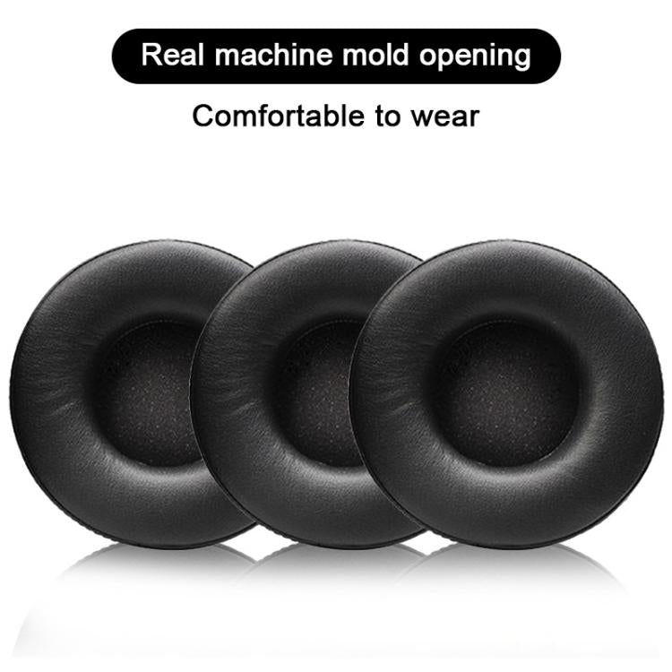 2pcs Protein Leather Splicing Thickening Replacement Earpads For AKG K240 MKII / K270(Black) - Earmuff & Pad by buy2fix | Online Shopping UK | buy2fix
