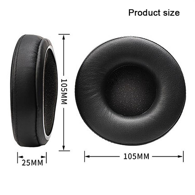2pcs Protein Leather Splicing Thickening Replacement Earpads For AKG K240 MKII / K270(Black) - Earmuff & Pad by buy2fix | Online Shopping UK | buy2fix