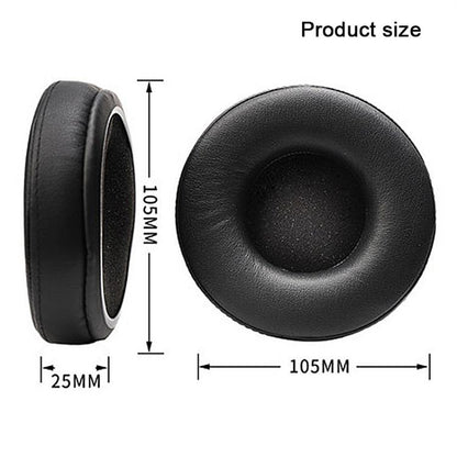 2pcs Protein Leather Splicing Thickening Replacement Earpads For AKG K240 MKII / K270(Black) - Earmuff & Pad by buy2fix | Online Shopping UK | buy2fix