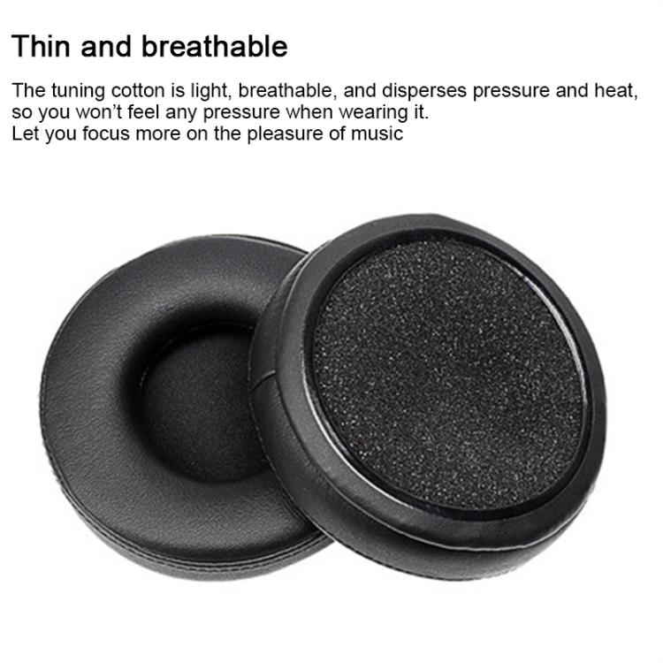 2pcs Protein Leather Splicing Thickening Replacement Earpads For AKG K240 MKII / K270(Black) - Earmuff & Pad by buy2fix | Online Shopping UK | buy2fix