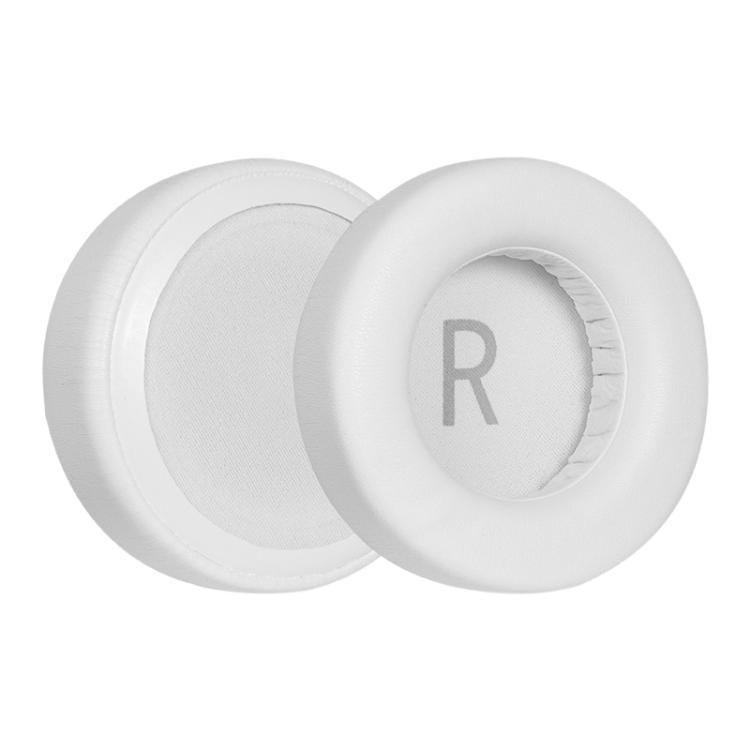 1 Pair Protein Leather Replacement Earpads For AKG K845 / K845BT(White Left and Right) - Earmuff & Pad by buy2fix | Online Shopping UK | buy2fix