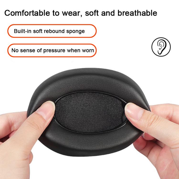 2pcs Lambskin Splicing Replacement Earpads For AKG K361 / K371 / K361BT / K371BT(Black) - Earmuff & Pad by buy2fix | Online Shopping UK | buy2fix