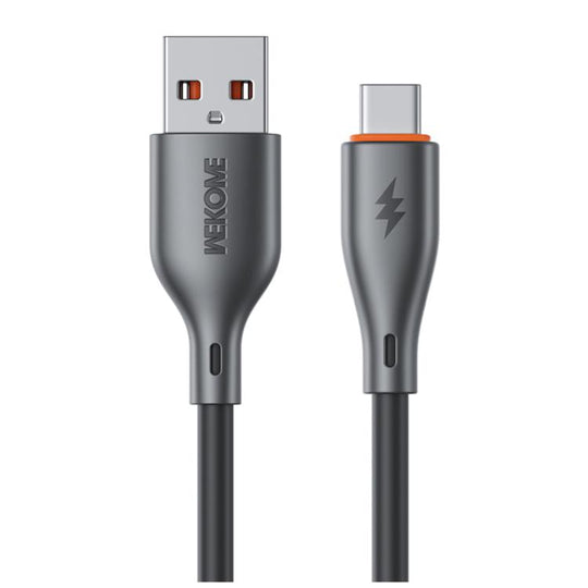 WK WDC-67a Kinkong 1m 66W PVC Data Cable, Interface:USB to Type-C(Black)