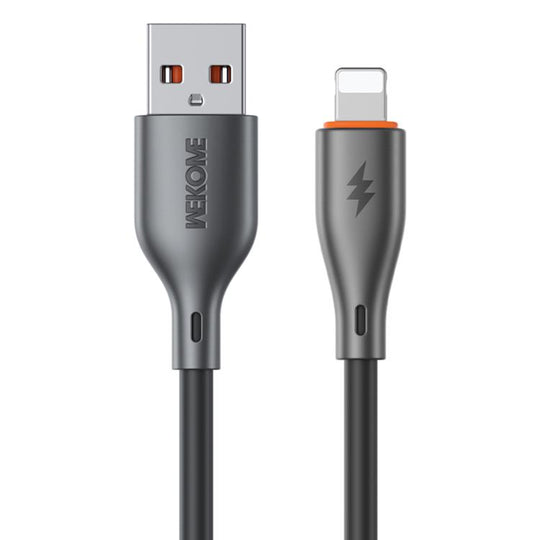 WK WDC-67i Kinkong 1m 12W PVC Data Cable, Interface:USB to 8 Pin(Black)