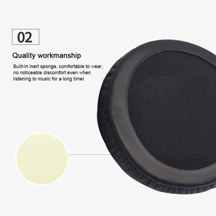 1 Pair Wrinkled Leather Replacement Earpads For AKG K52 / K72 / K92(Black) - Earmuff & Pad by buy2fix | Online Shopping UK | buy2fix