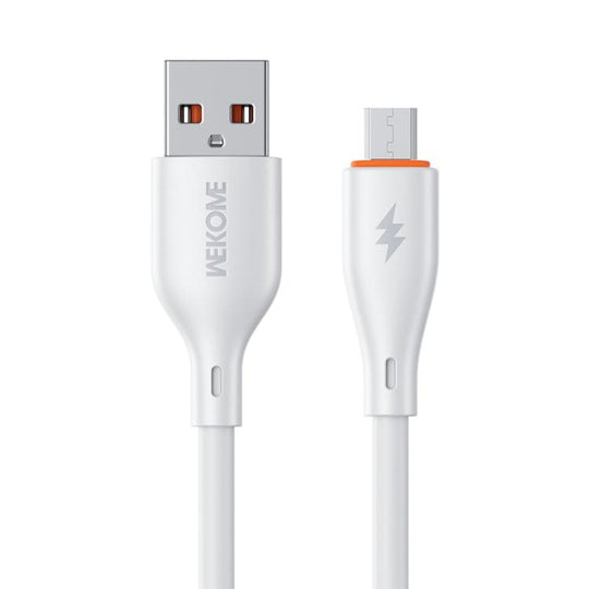 WK WDC-67m Kinkong 1m 12W PVC Data Cable, Interface:USB to Micro(White)