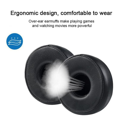 2pcs Protein Leather Bluetooth Headset Replacement Earpads For AKG N60NCBT(Black) - Earmuff & Pad by buy2fix | Online Shopping UK | buy2fix