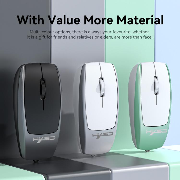 HXSJ M109 Mini Wireless Mouse, 3D Right, TF Card Reader, 4D Mute Buttons(Light Green) - Wireless Mice by HXSJ | Online Shopping UK | buy2fix