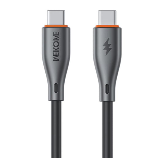 WK WDC-68 Kinkong Flash Series 1m 65W PVC Fast Charging Data Cable, Interface:Type-C to Type-C(Black)