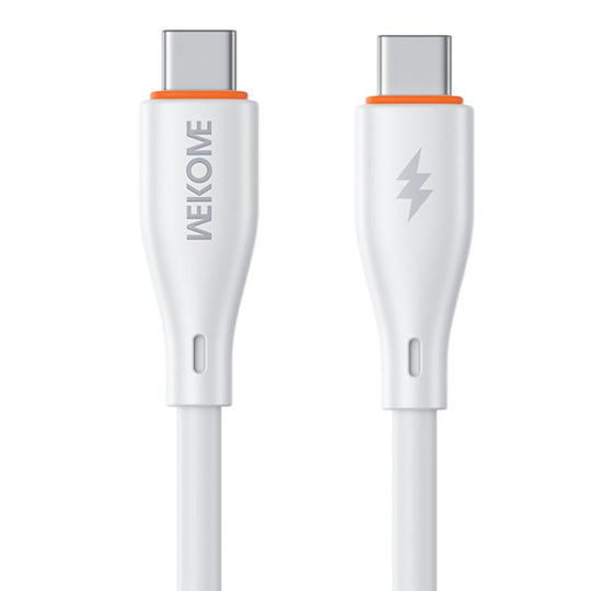WK WDC-68 Kinkong Flash Series 1m 65W PVC Fast Charging Data Cable, Interface:Type-C to Type-C(White)