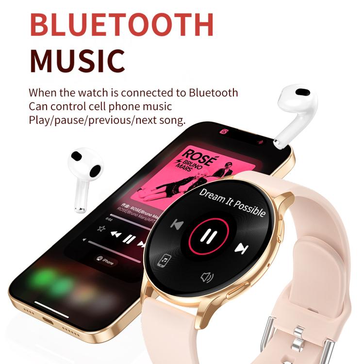 CY29 1.32 inch AMOLED Screen Female Smart Watch Supports COFIT APP(Gold Pink) - Smart Watches by buy2fix | Online Shopping UK | buy2fix