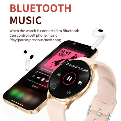 CY29 1.32 inch AMOLED Screen Female Smart Watch Supports COFIT APP(Gold Pink) - Smart Watches by buy2fix | Online Shopping UK | buy2fix