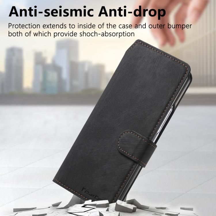 For Samsung Galax Z Fold7 5G CaseNeo MagSafe RFID Anti-theft Retro Leather Phone Case(Black) - Galaxy Z Fold7 5G Cases by CaseNeo | Online Shopping UK | buy2fix