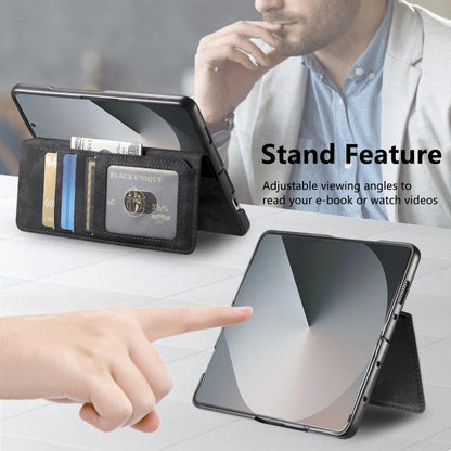 For Samsung Galax Z Fold7 5G CaseNeo MagSafe RFID Anti-theft Retro Leather Phone Case(Black) - Galaxy Z Fold7 5G Cases by CaseNeo | Online Shopping UK | buy2fix
