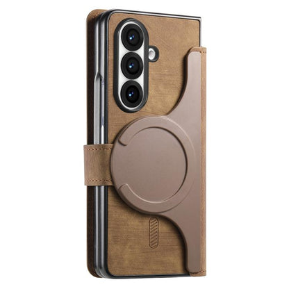 For Samsung Galax Z Fold7 5G CaseNeo MagSafe RFID Anti-theft Retro Leather Phone Case(Brown) - Galaxy Z Fold7 5G Cases by CaseNeo | Online Shopping UK | buy2fix